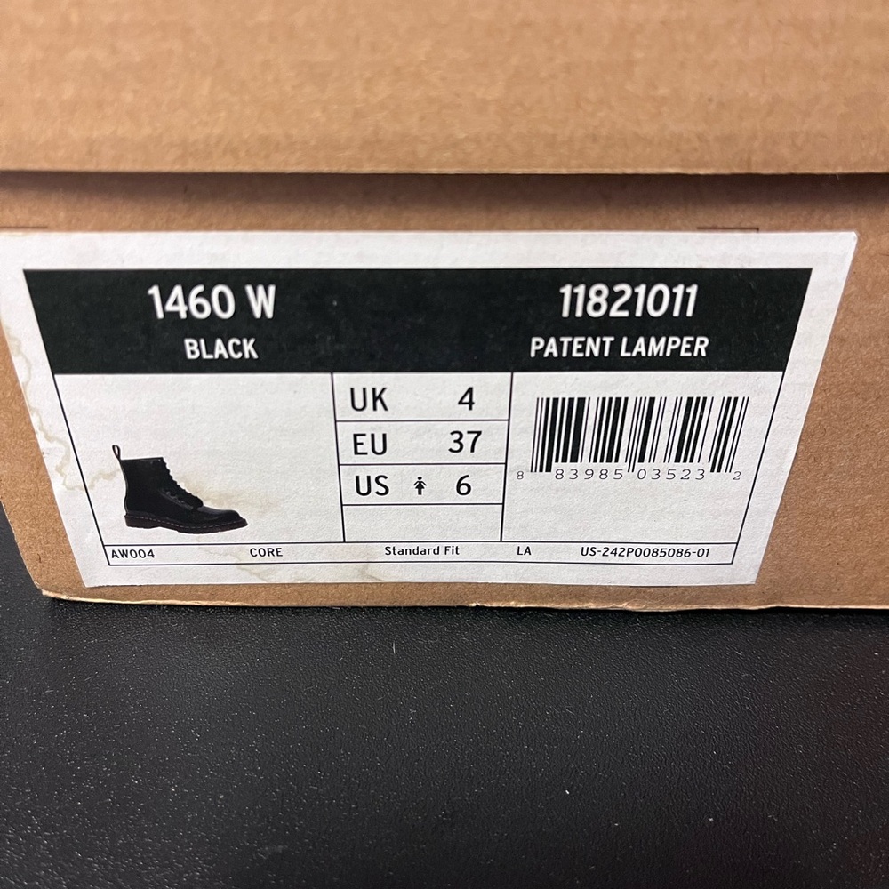 Dr. Martens Doc 1460 W Boots Black Patent Leather Size 6 - Picture 13 of 13